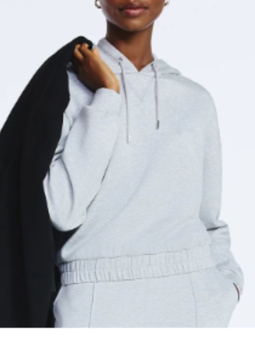 BNWT SCOOP ultra soft Scubaknit pullover hoodie heather grey (S) 4-6 - Picture 5 of 5